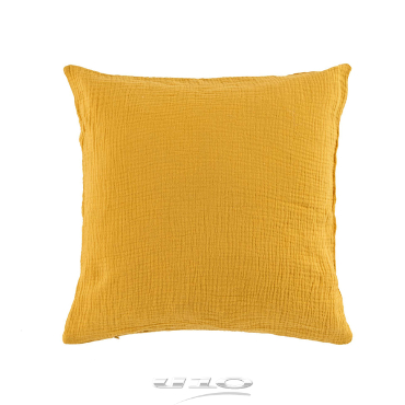 Coussins en Gaze de coton Jaune 40 x 40 cm