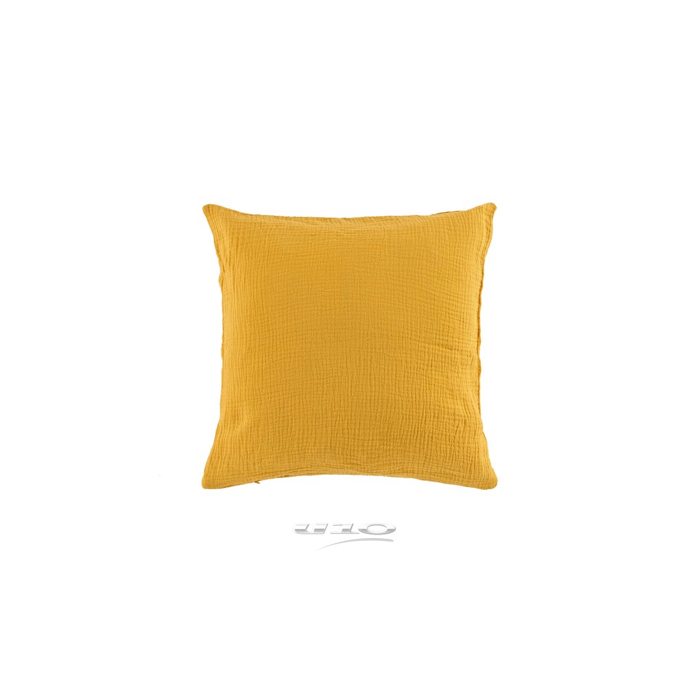 Coussins en Gaze de coton Jaune 40 x 40 cm