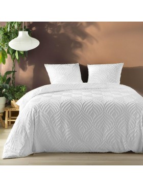 Conjunto de cama Heltie de 3 peças - Microfibra tufada macia e respirável