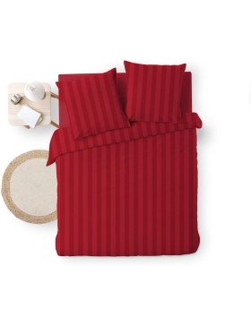 Parure de Lit - Cléo UNI Housse de Couette 240 x 220 cm + Taies d'Oreiller