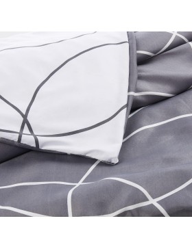 Set di biancheria da letto Elton - Microfibra stampata