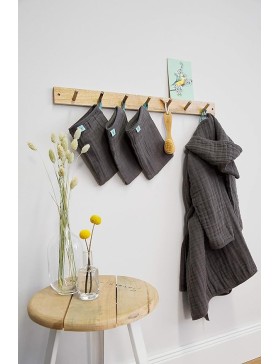 Baby-Bademantel – Baumwollgaze – 100 % Baumwolle