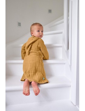 Baby-Bademantel – Baumwollgaze – 100 % Baumwolle