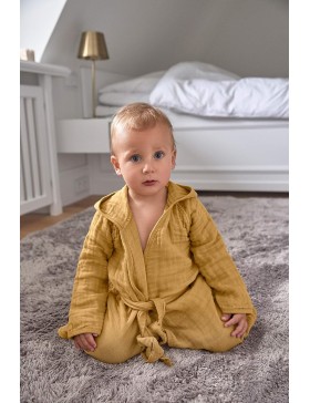 Baby-Bademantel – Baumwollgaze – 100 % Baumwolle
