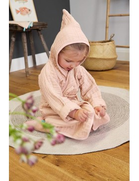 Baby-Bademantel – Baumwollgaze – 100 % Baumwolle