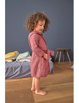 Baby-Bademantel – Baumwollgaze – 100 % Baumwolle