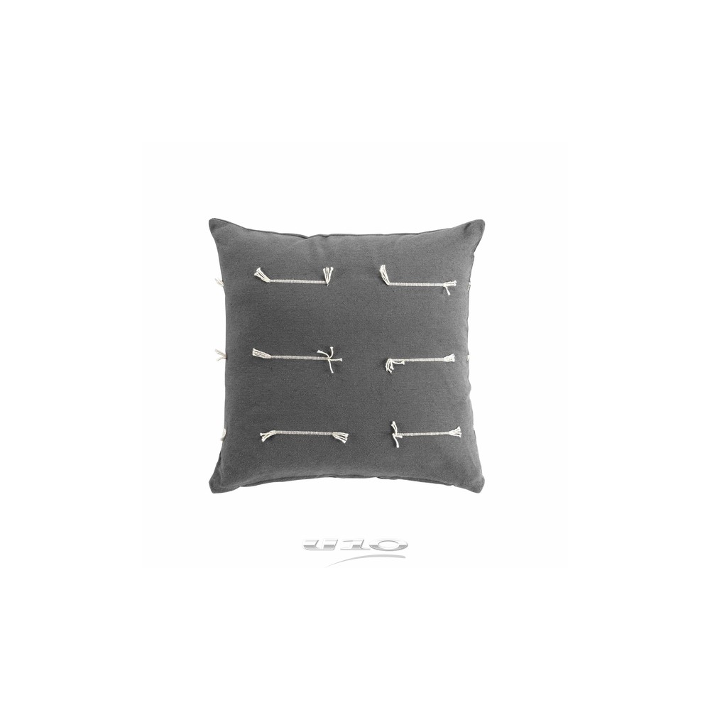 Coussins déco Anthracite 40 x 40 cm Filéo