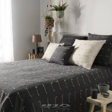 Coussins déco Anthracite 40 x 40 cm Filéo