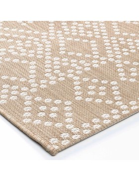 Tapis Rectangle Tania Tissé Plat - 120x170 cm ou 160x230 cm - Élégance et Durabilité pour Votre Intérieur_