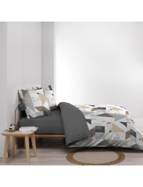 Jogo de Cama Trigone - Microfibra Estampada, Macia e com Certificação Oeko-Tex