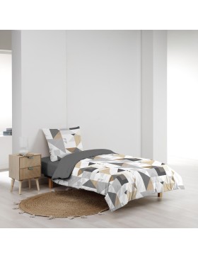 Trigone Beddengoedset - Bedrukt microvezel, zacht en Oeko-Tex gecertificeerd_