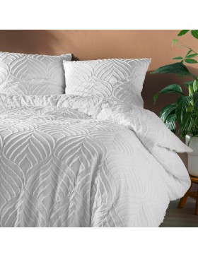 Conjunto de cama Heltie de 3 peças - Microfibra tufada macia e respirável, com certificação Oeko-Tex.