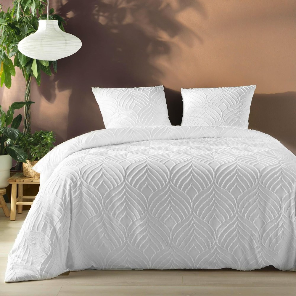 Set di biancheria da letto Heltie da 3 pezzi - Microfibra trapuntata morbida e traspirante, certificata Oeko-Tex