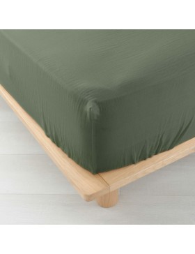 Hoeslaken van katoengaas - 30 cm diepe zak - Meerdere maten - Meerdere kleuren