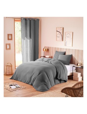 Lenzuolo con angoli in garza di cotone - Tasca profonda 30 cm - Varie misure - Vari colori