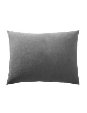 Juego de 2 fundas de almohada de gasa de algodón: suaves, transpirables y con certificación Oeko-Tex.