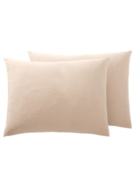 Set di 2 federe in garza di cotone - Morbide, traspiranti, certificate Oeko-Tex