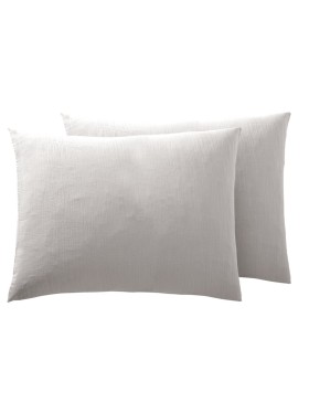 Set di 2 federe in garza di cotone - Morbide, traspiranti, certificate Oeko-Tex