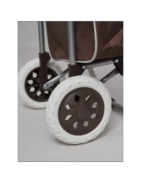 Carrito de la compra, carrito de la compra de 2 ruedas, capacidad de 30 kg, 2 ruedas, carrito de supermercado