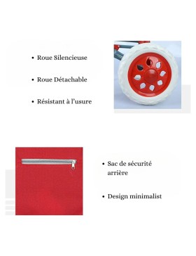 Winkelwagen, 2 wielen winkelwagen, 30 kg capaciteit, 2 wielen, marktwagen