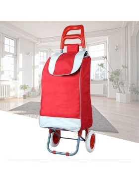 Carrello della spesa, carrello della spesa a 2 ruote, capacità 30 kg, 2 ruote, carrello del mercato