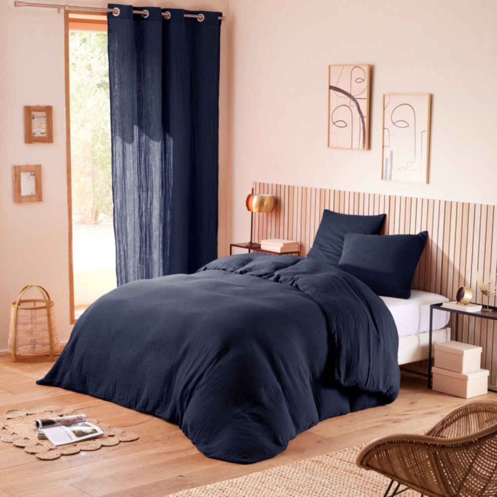 Conjunto completo de 4 peças em gaze de algodão 240 x 220 cm - certificado Oeko-Tex