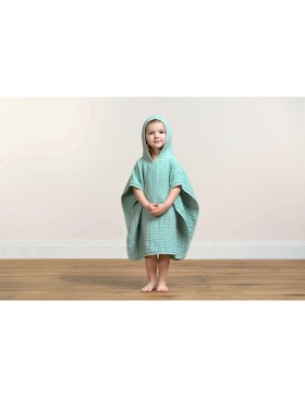 Poncho per neonati - Garza di cotone - 100% cotone