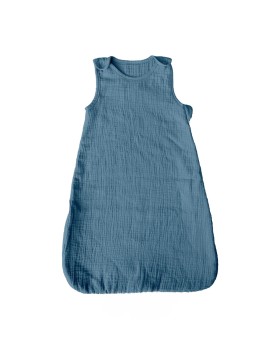 Ärmelloser Babyschlafsack – 100 % weiche Baumwollgaze mit seitlichem Reißverschluss_