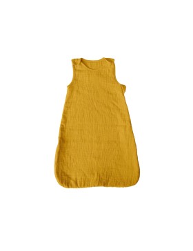 Saco de dormir para bebê sem mangas - 100% gaze de algodão macia com zíper lateral