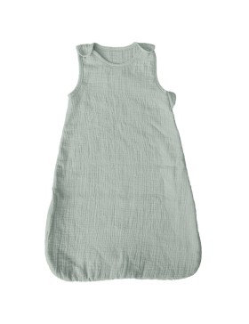 Saco de dormir para bebê sem mangas - 100% gaze de algodão macia com zíper lateral