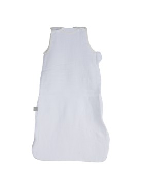 Saco de dormir para bebé sin mangas - Gasa de algodón 100 % suave con cremallera lateral