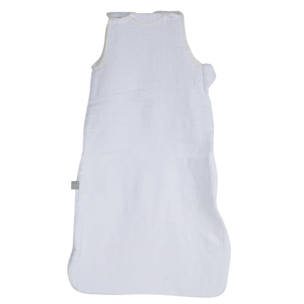 Saco de dormir para bebé sin mangas - Gasa de algodón 100 % suave con cremallera lateral