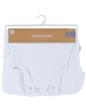 Ärmelloser Babyschlafsack – 100 % Baumwollgaze
