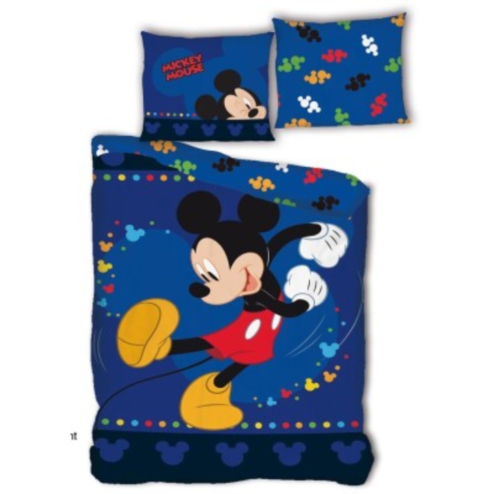Completo letto reversibile Topolino danzante – 140x200 cm – Ufficiale Disney