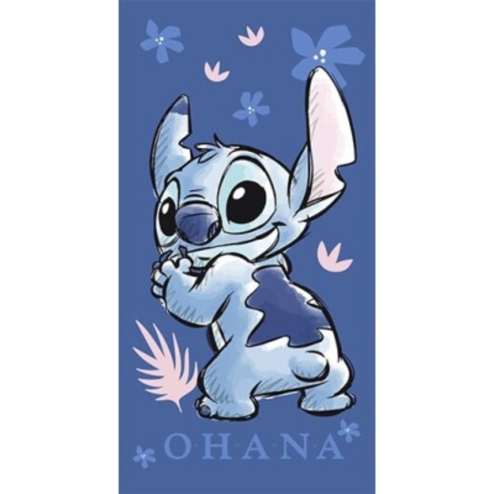 Lilo & Stitch strandlaken – Stitch Ohana – 70x140 cm – 100% polyester