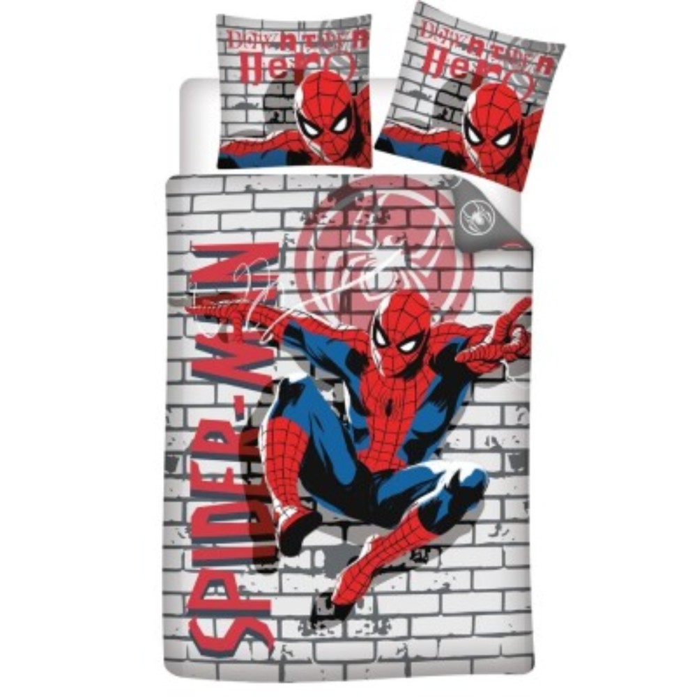 Marvel Comics Spider-Man omkeerbaar beddengoedset - dekbedovertrek + kussensloop
