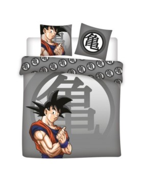 Parure de Lit Dragon Ball Z – Housse de Couette 220x240 cm + 2 Taies d'Oreiller 65x65 cm – Polycoton