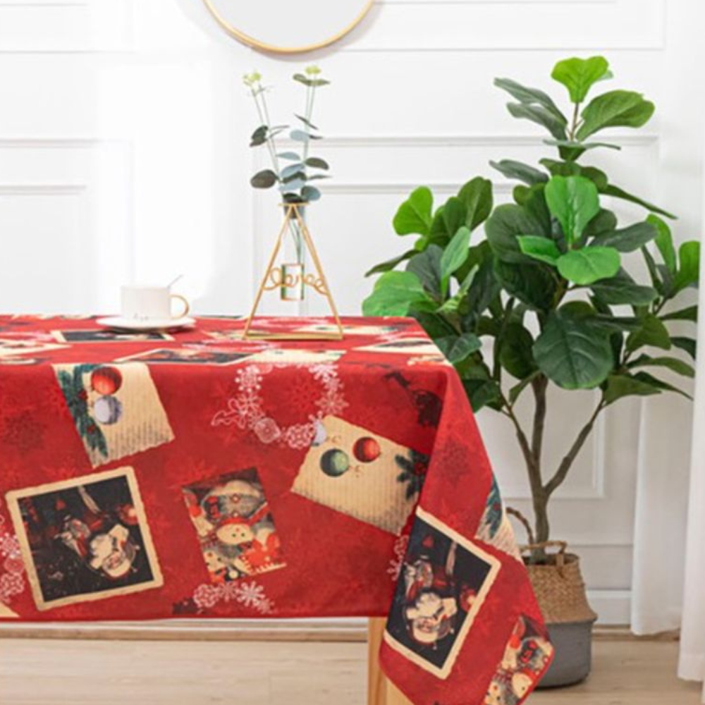 Mantel navideño antimanchas 150x240 cm Trineo