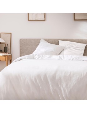 3-delige beddengoedset - 100% garengeverfd katoen - Meline
