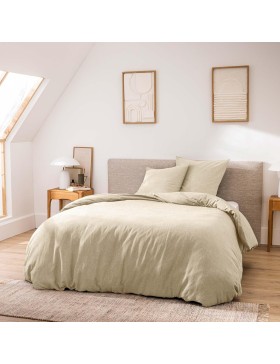 Juego de cama de 3 piezas - 100 % algodón teñido en hilo - Meline