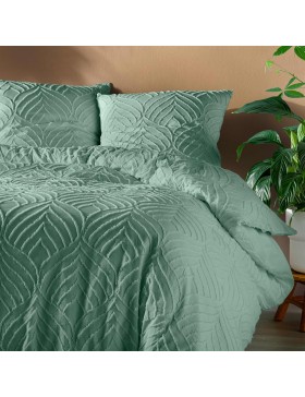 Juego de cama de 3 piezas Heltie: microfibra capitoné suave y transpirable