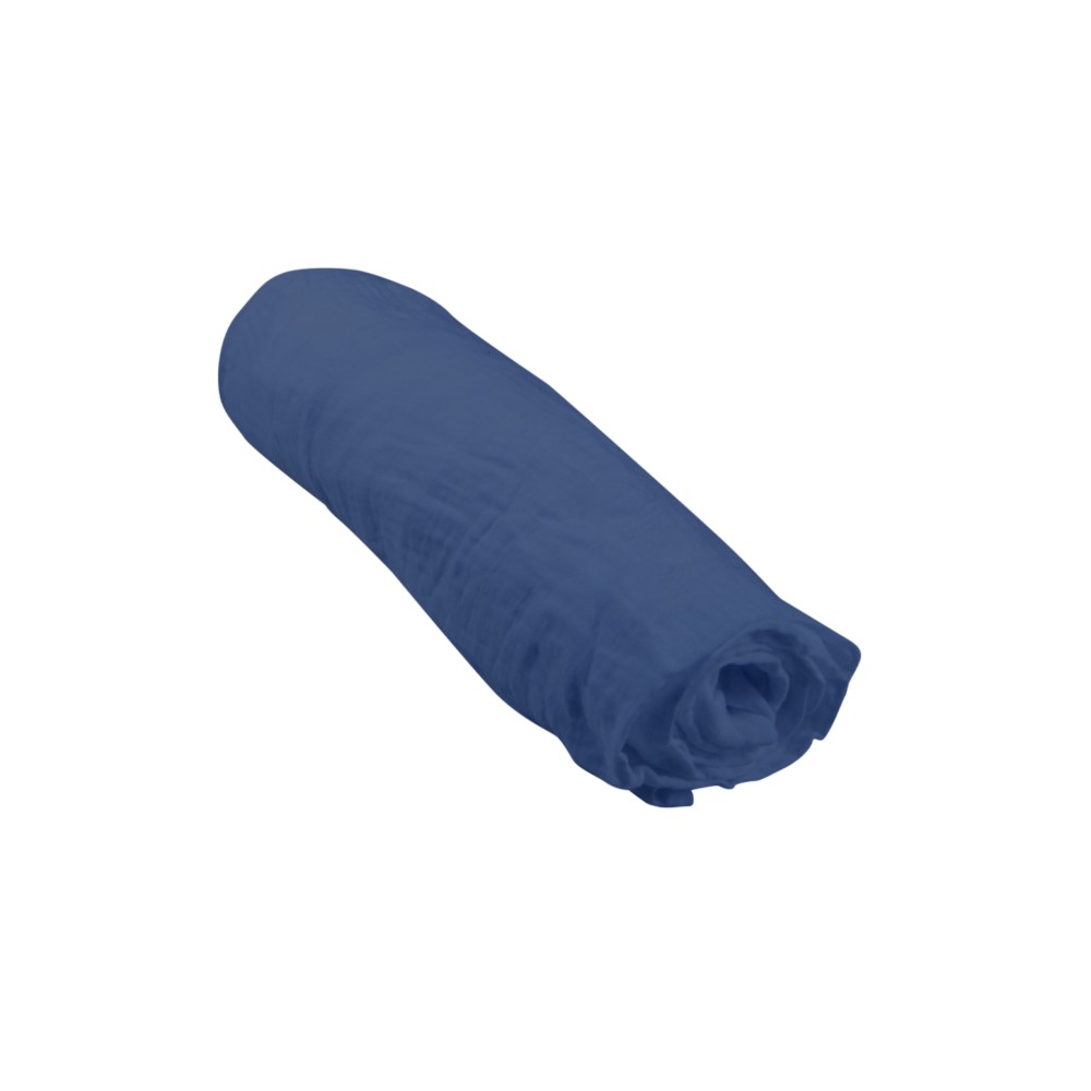 Lençol de bebê com elástico, 100% algodão gaze – Macio, respirável e fácil de cuidar.