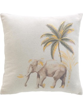Komprimiertes, abnehmbares Kissen 45x45 cm Polycotton Metallic-Druck - WILLO