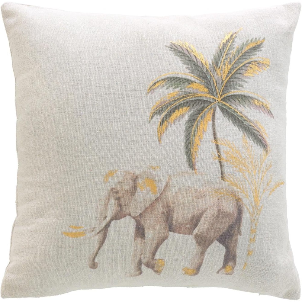 Komprimiertes, abnehmbares Kissen 45x45 cm Polycotton Metallic-Druck - WILLO