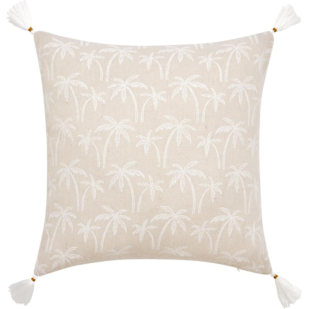 Komprimierter, abnehmbarer Kissenbezug 45x45 cm, bedrucktes Polycotton - SAHARIS