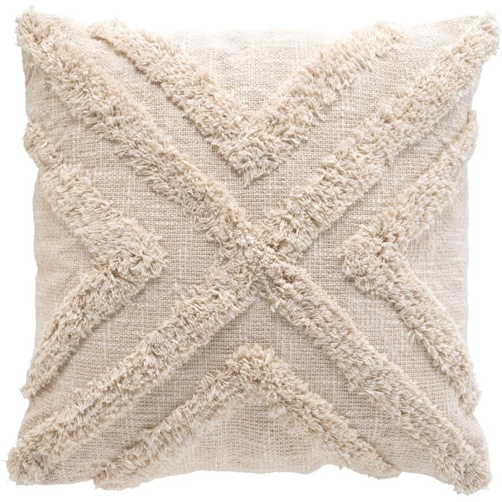 Fodera per cuscino + inserto 40 x 40 cm cotone/poliestere tufted sheny