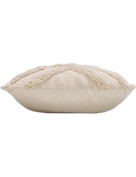 Fodera per cuscino + inserto 40 x 40 cm cotone/poliestere tufted sheny