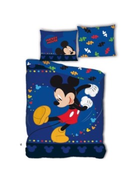 Parure de Lit Réversible Mickey Qui Danse – 140x200 cm – Disney Officiel