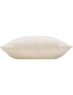 Coussin Déhoussable 60x60 cm Polycoton Fantaisie avec Fils Métallisés - ILIES