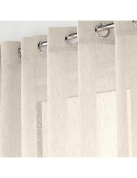 CARLIN Voile con occhielli intrecciati